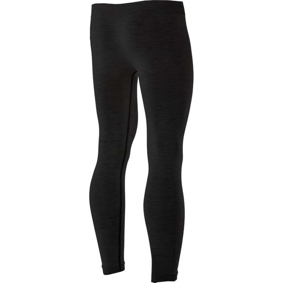 Pantaloni Leggings Lunghe Sixs PNX MERINOS Carbon Wool Nero