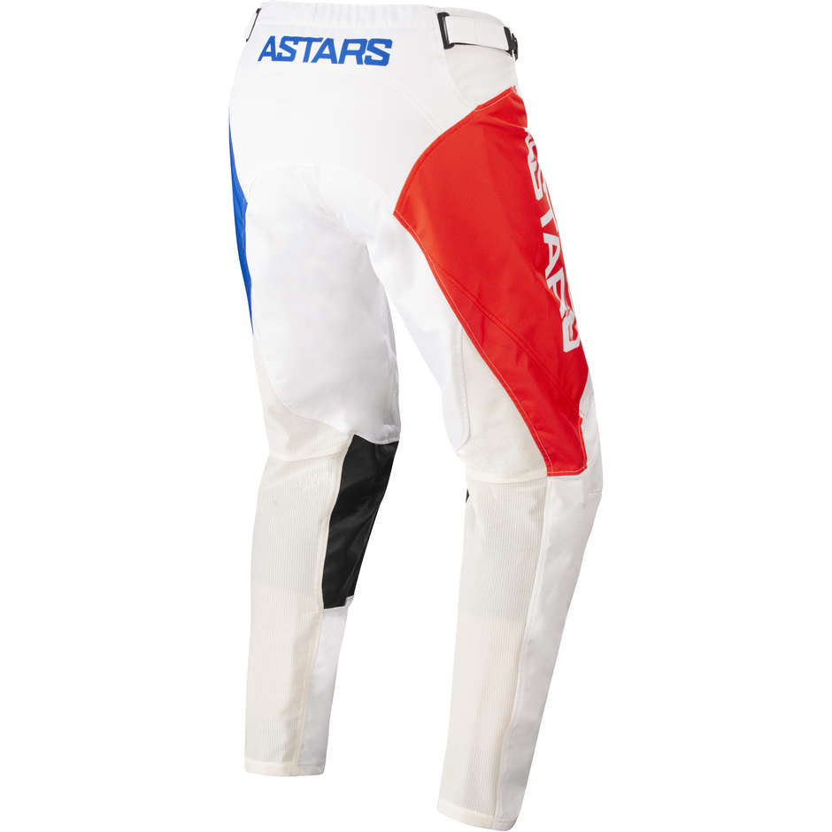 Pantaloni Mito Cross Enduro Alpinestars RACER COMPASS Bianco Rosso Blu