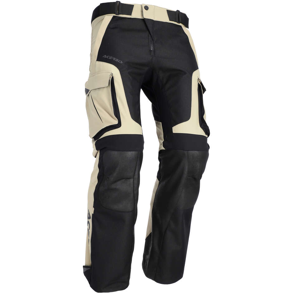 Pantaloni Moto RALLY PRO Beige Nero taglia 38