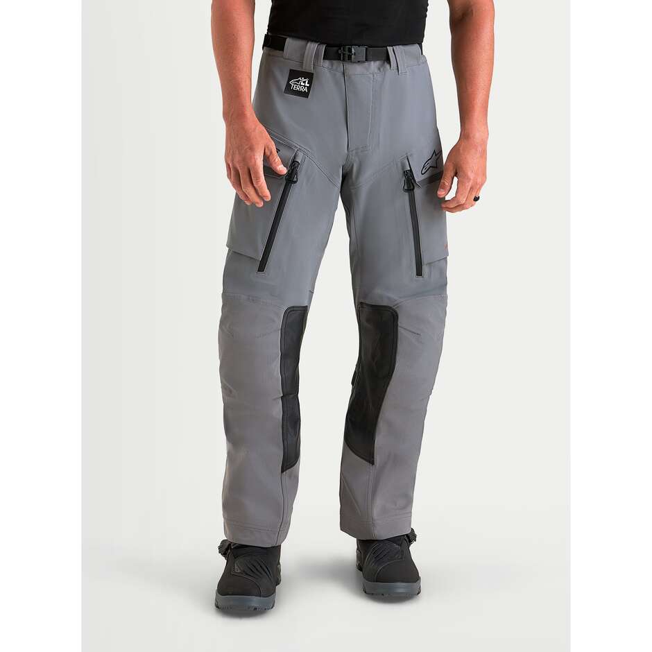 Pantaloni Moto Adventure Alpinestars MAXDURA DRYSTAR XF LAMINATED PANTS Grigio Scuro Nero
