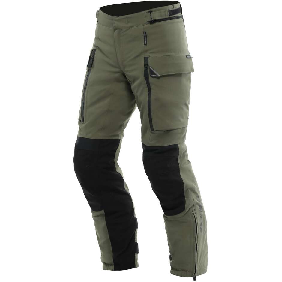 Pantaloni Moto Adventure Dainese HEKLA ABSOLUTESHELL PRO 20K Verde Militare Nero