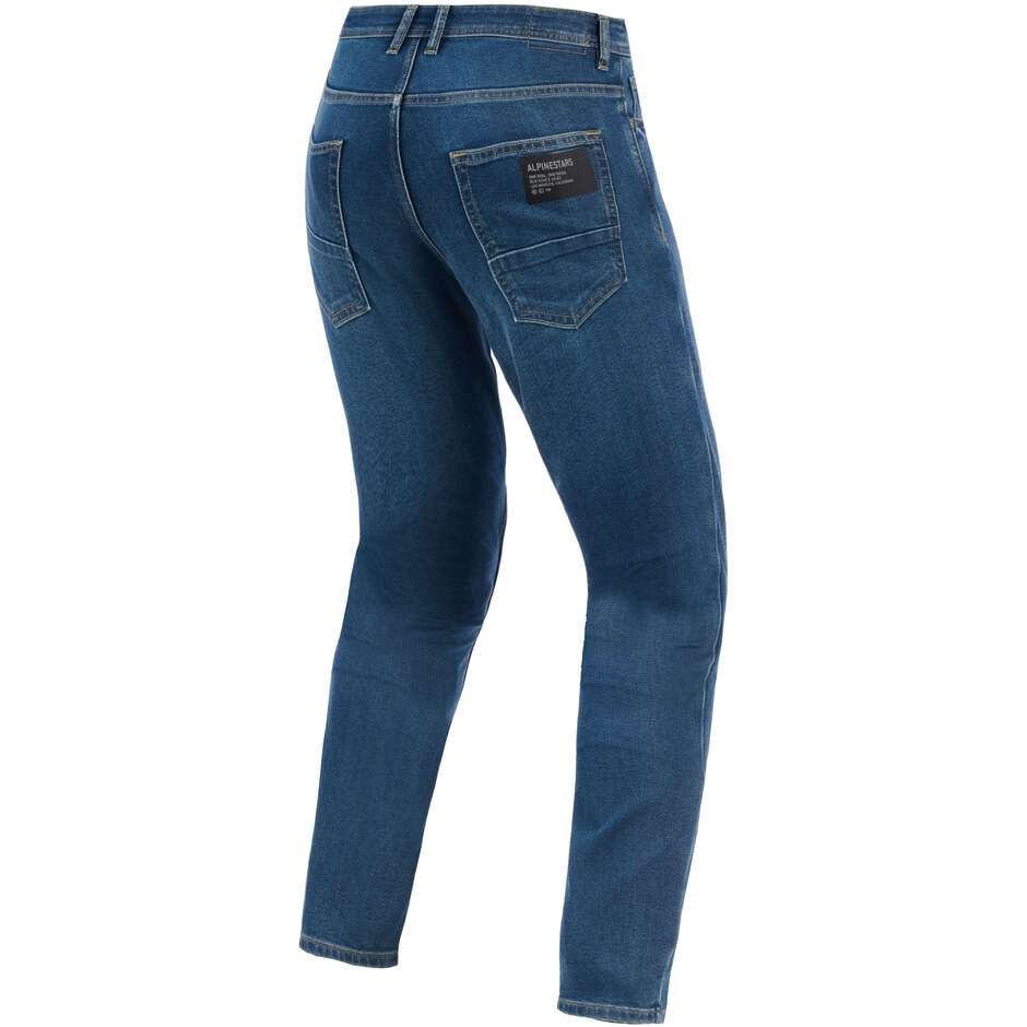 Pantaloni Moto Alpinestars FLEX-AST 5 DENIM Lavato Indaco