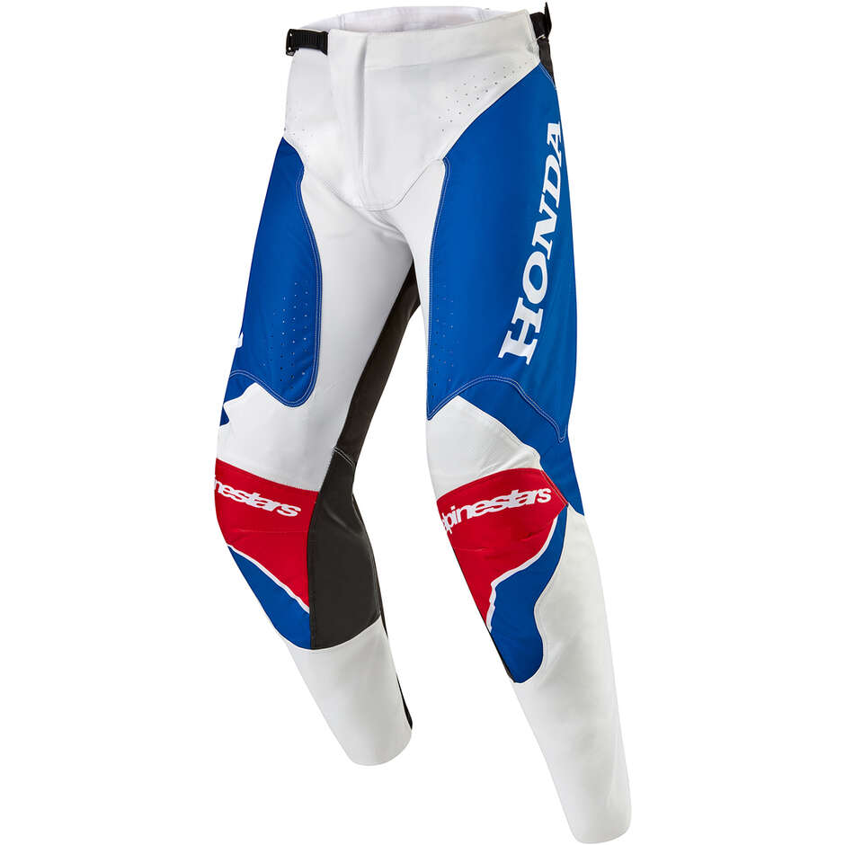 Pantaloni Moto Alpinestars HONDA RACER ICONIC Bianco Blu Brillante Rosso Brillante