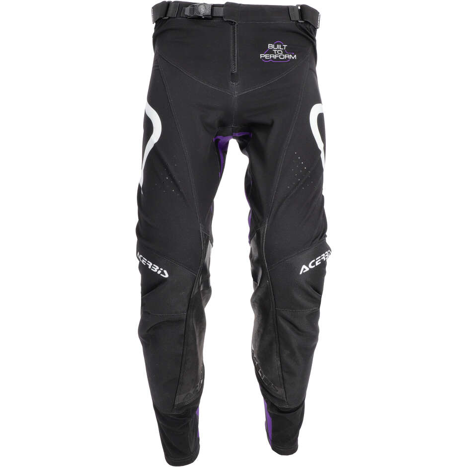 Pantaloni Moto Cross Acerbis MX TRACK 2.0 Viola Bianco