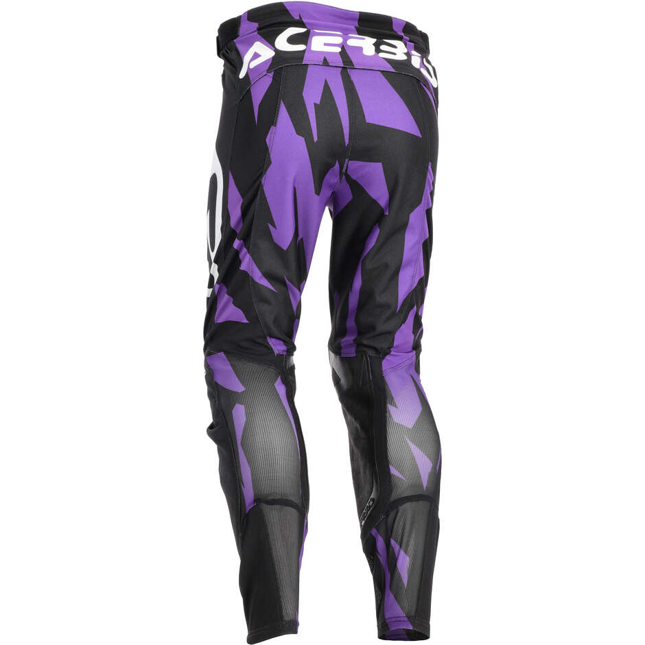 Pantaloni Moto Cross Acerbis MX TRACK 2.0 Viola Bianco