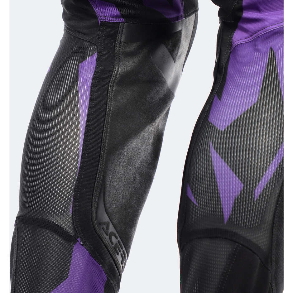 Pantaloni Moto Cross Acerbis MX TRACK 2.0 Viola Bianco