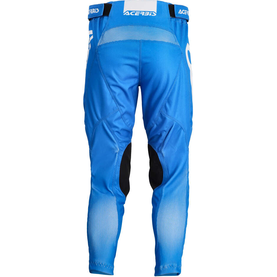 Pantaloni Moto Cross Bambino Acerbis MX LINEAR KID Bianco Blu