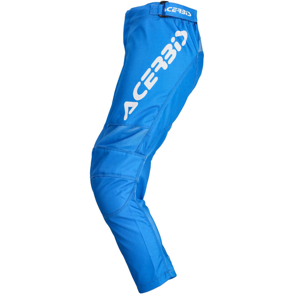 Pantaloni Moto Cross Bambino Acerbis MX LINEAR KID Bianco Blu