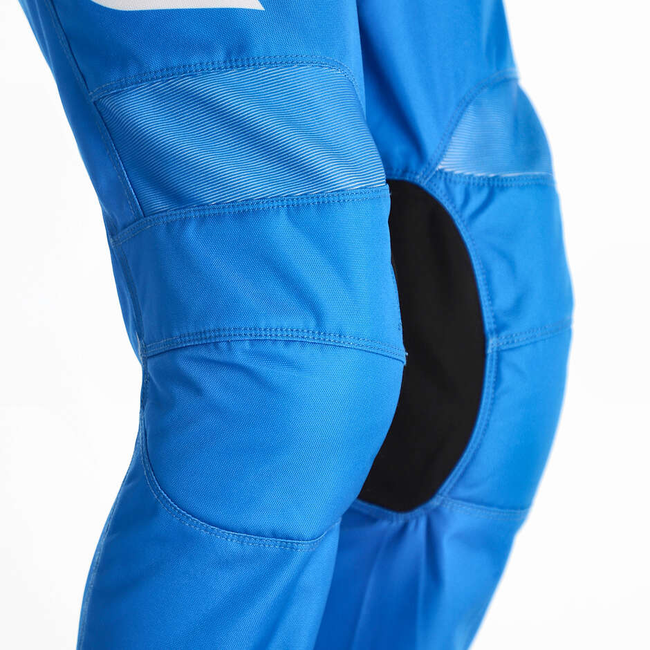 Pantaloni Moto Cross Bambino Acerbis MX LINEAR KID Bianco Blu