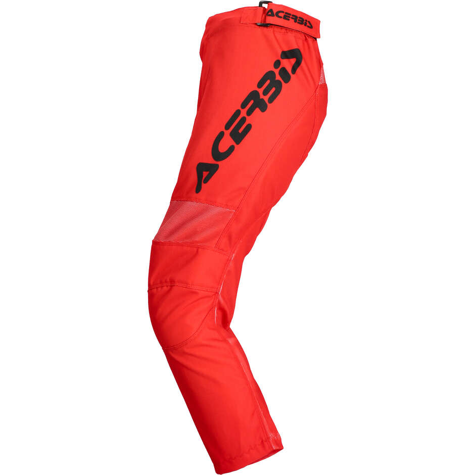 Pantaloni Moto Cross Bambino Acerbis MX LINEAR KID Nero Rosso