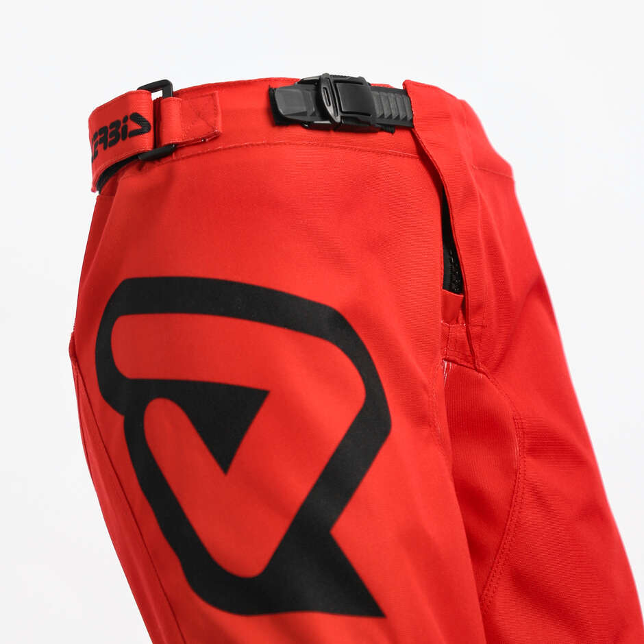 Pantaloni Moto Cross Bambino Acerbis MX LINEAR KID Nero Rosso