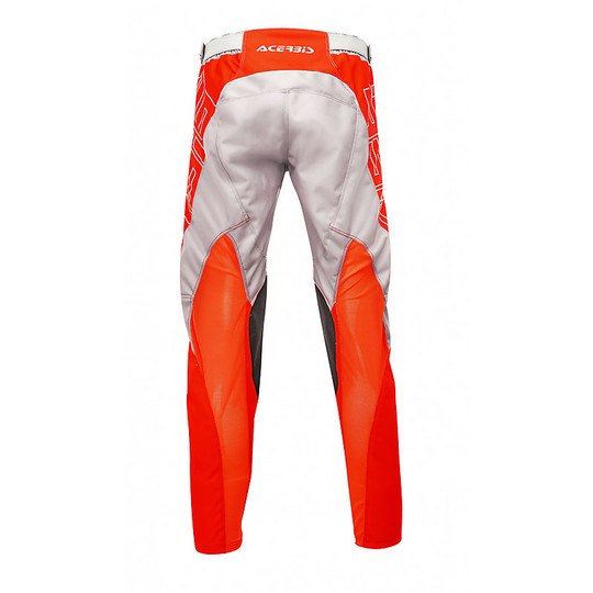 Pantaloni Moto Cross Enduro Acerbis Mx Gear Linear Rosso Grigio