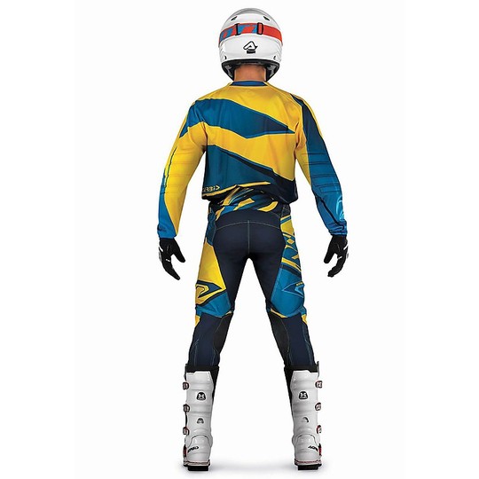 Pantaloni Moto Cross Enduro Acerbis X-gear Giallo Blu
