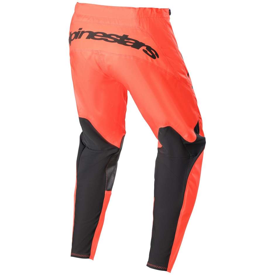 Pantaloni Moto Cross Enduro Alpinestars FLUID LURV Nero Arancione 