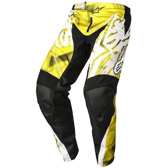  Pantaloni Moto Cross Enduro Alpinestars Racer pants 2014 Giallo Nero