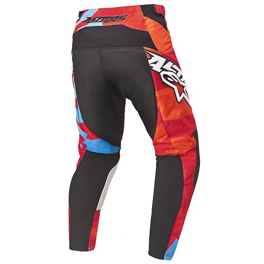 Pantaloni Moto Cross Enduro Alpinestars Racer Pants Braap 2015 Rosso Blu Bianco