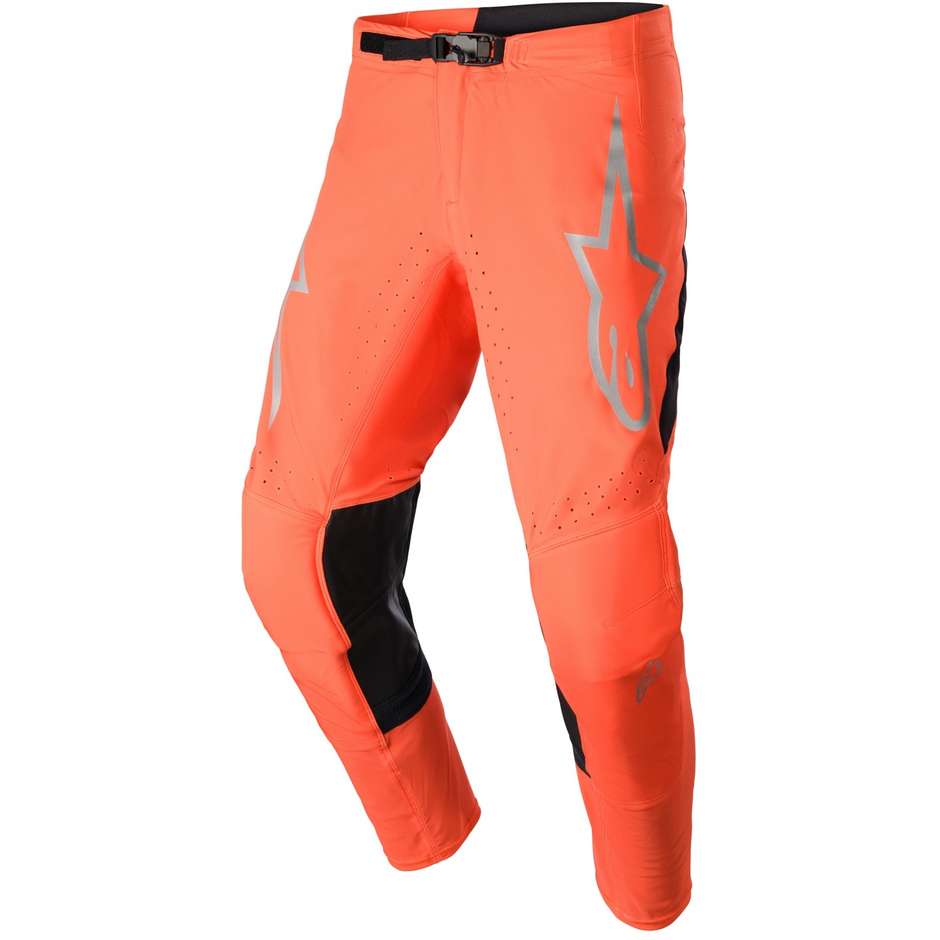 Pantaloni Moto Cross Enduro Alpinestars SUPERTECH RISEN Nero Arancione 
