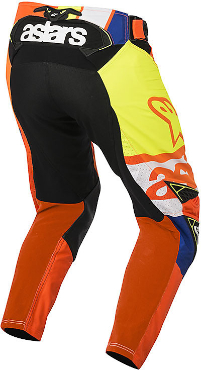 Completo Motocross Alpinestars TECHSTAR FACTORY - Rosso Fluo Bianco Giallo  Fluo