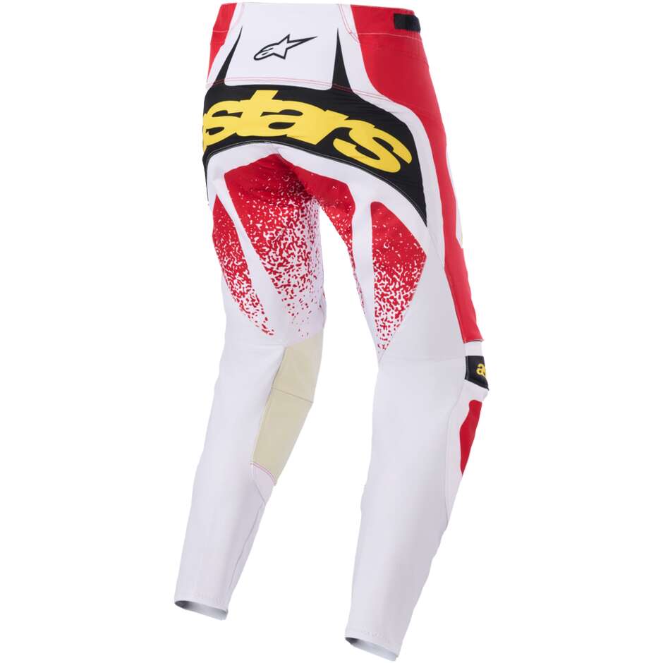 Pantaloni Moto Cross Enduro Alpinestars TECHSTAR NOMUR Grigio Chiaro Rosso Nero