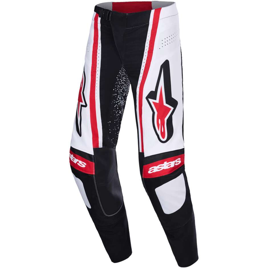 Pantaloni Moto Cross Enduro Alpinestars TECHSTAR NOMUR Nero Bianco Rosso