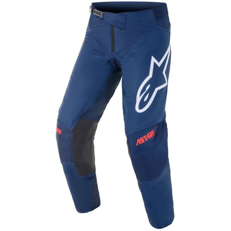 Pantaloni Moto Cross Enduro Alpinestars TECHSTAR VENOM Blu Rosso Bianco
