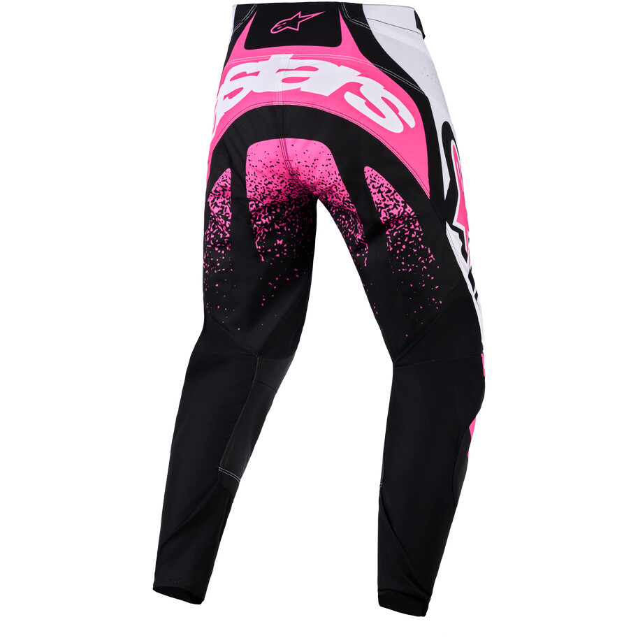 Pantaloni Moto Cross Enduro Donna Alpinestars STELLA TECHSTAR NOMUR Nero Bianco Fucsia
