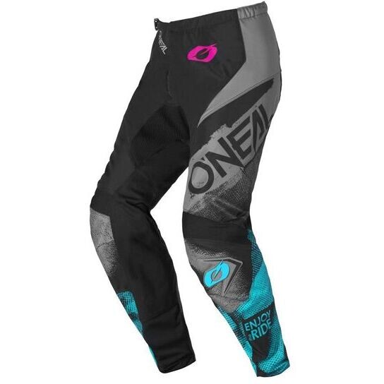 Pantaloni Moto Cross Enduro Donna O'NEAL ELEMENT ROLLER Nero taglia 34