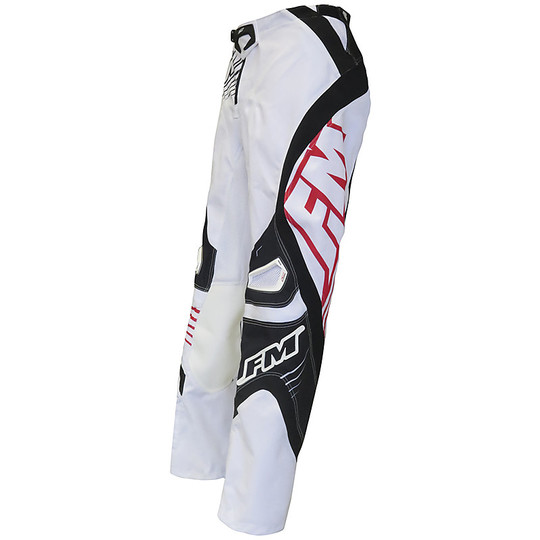 Pantaloni Moto Cross Enduro FM Racing FORCE X24 Bianco