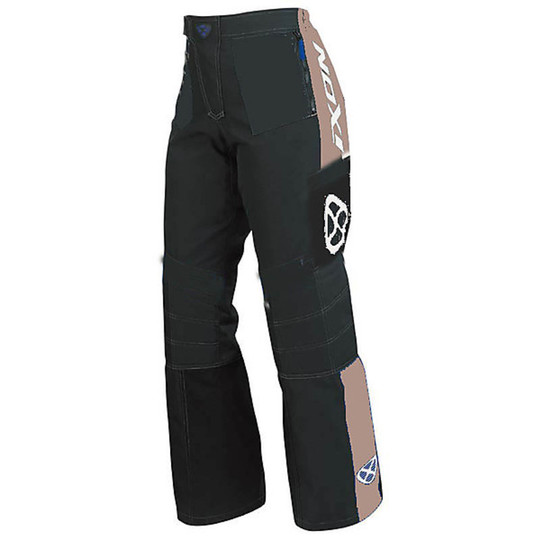 Pantaloni Moto Cross Enduro Fuoristrada Ixon Gigantic Impermeabili Nero-Sabbia