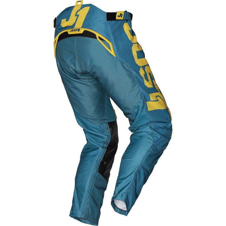 Pantaloni Moto Cross Enduro Just1  J-FORCE  Terra Blu Giallo