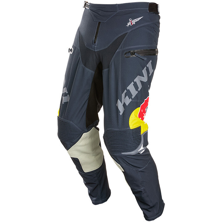Pantaloni Moto Cross Enduro Kini Red Bull EXC 1.0 Blu Bianco taglia 30
