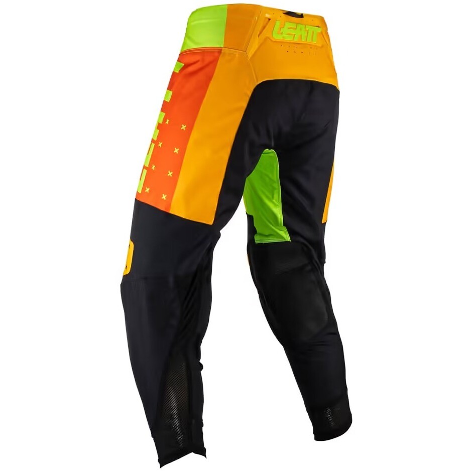 Pantaloni Moto Cross Enduro Leatt 4.5 Verde Nero Arancio