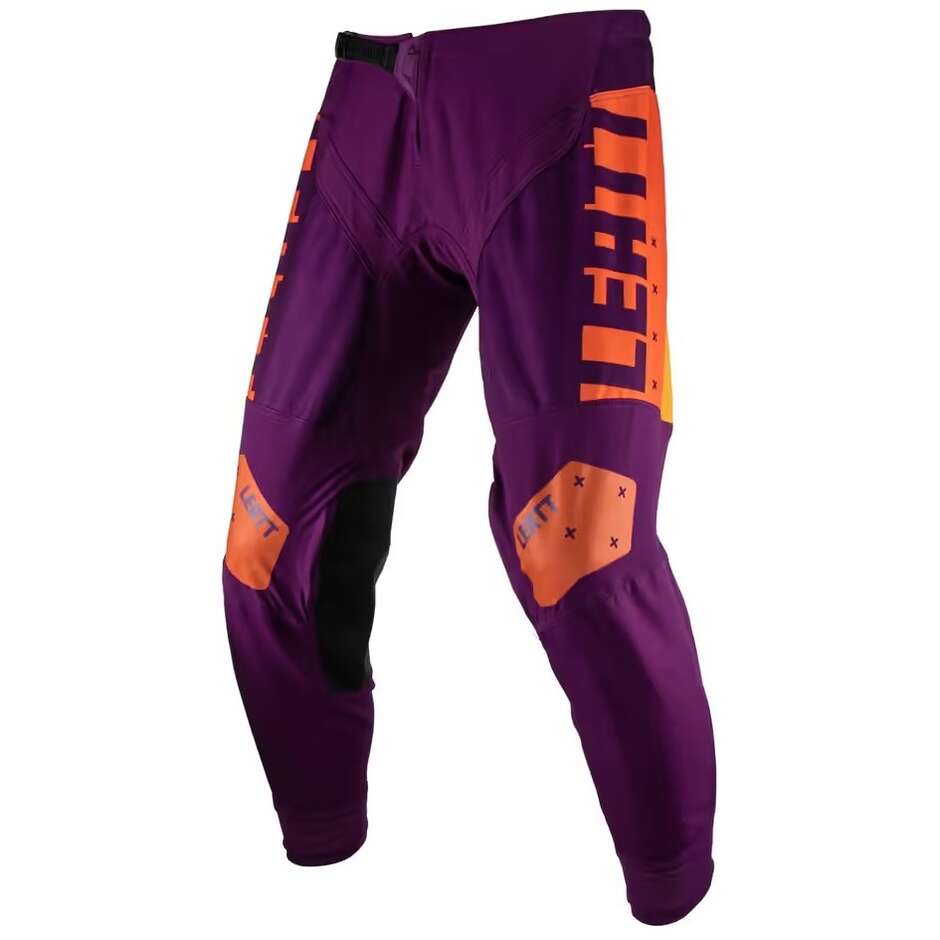 Pantaloni Moto Cross Enduro Leatt 4.5 Viola Arancio