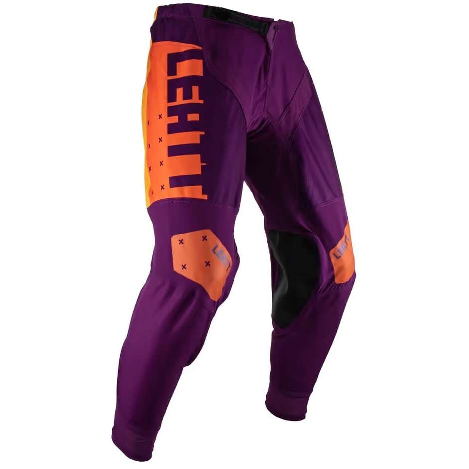 Pantaloni Moto Cross Enduro Leatt 4.5 Viola Arancio