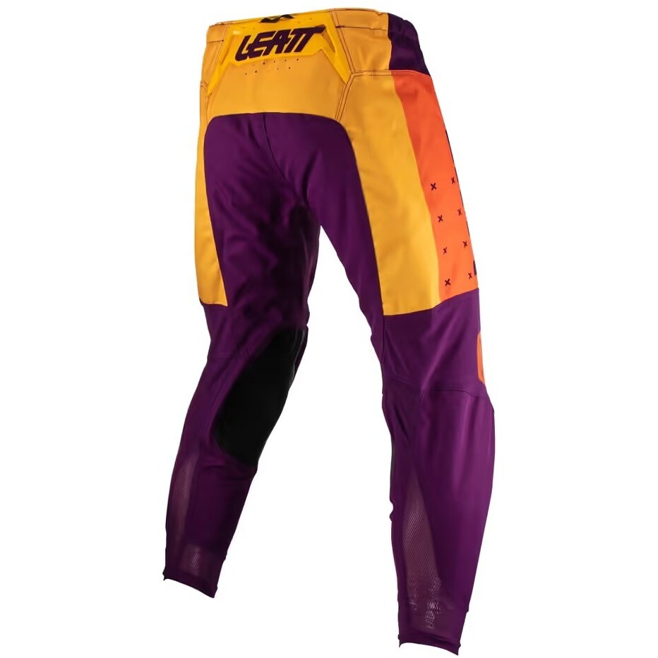 Pantaloni Moto Cross Enduro Leatt 4.5 Viola Arancio