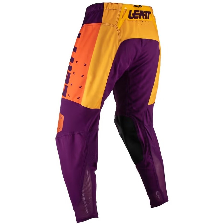 Pantaloni Moto Cross Enduro Leatt 4.5 Viola Arancio