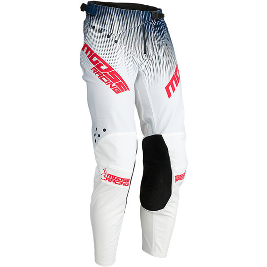 Pantaloni Moto Cross Enduro Moose Racing Agroid Navy Bianco