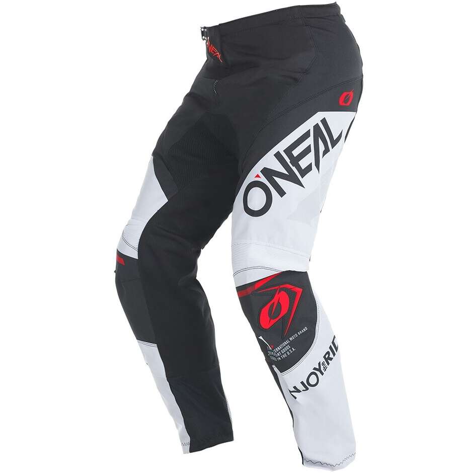 Pantaloni Moto Cross Enduro Oneal ELEMENT FACTOR Nero Bianco
