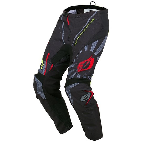 Pantaloni Moto Cross Enduro Oneal Element Pant Zen Nero Giallo