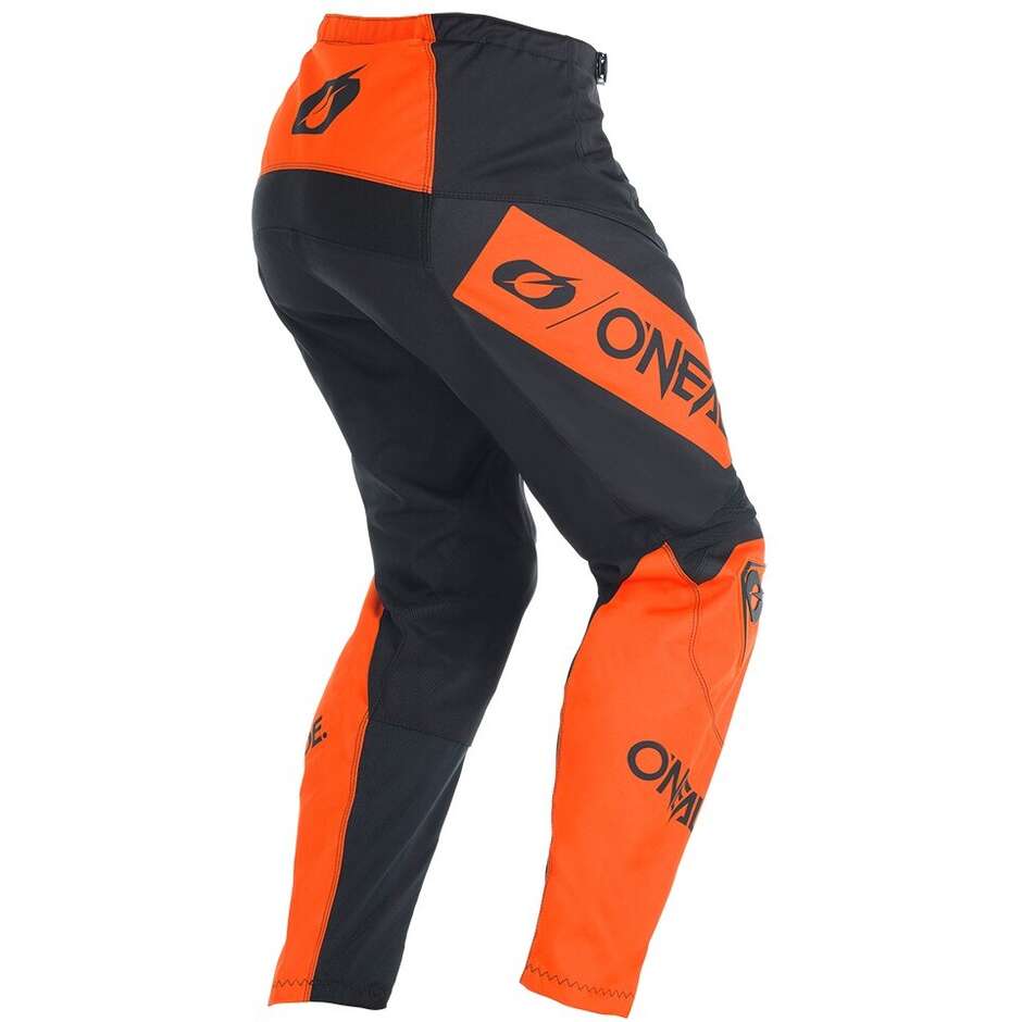Pantaloni Moto Cross Enduro Oneal ELEMENT RACEWEAR Nero Arancione