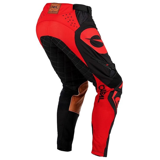 Pantaloni Moto Cross Enduro O'neal Hardwear pants FIVE ZERO Nero Rosso
