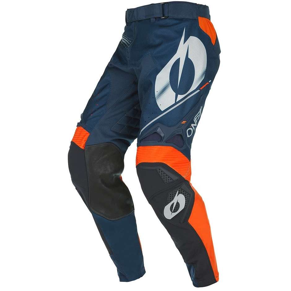 Pantaloni Moto Cross Enduro Oneal Hardwear V.22 Haze Blu Arancio