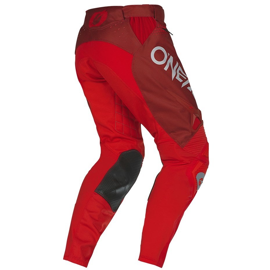 Pantaloni Moto Cross Enduro Oneal Hardwear V.22 Haze Rosso Grigio