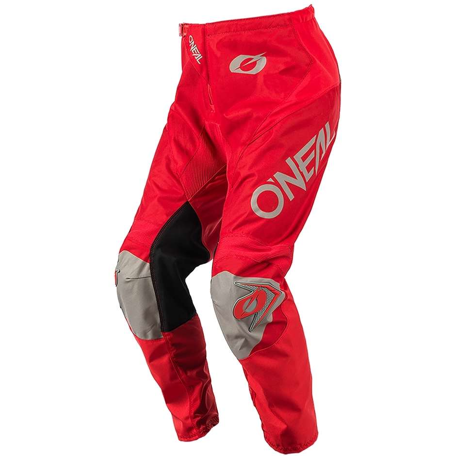 Pantaloni Moto Cross Enduro Oneal Matrix Pants Ridewear Rosso Grigio