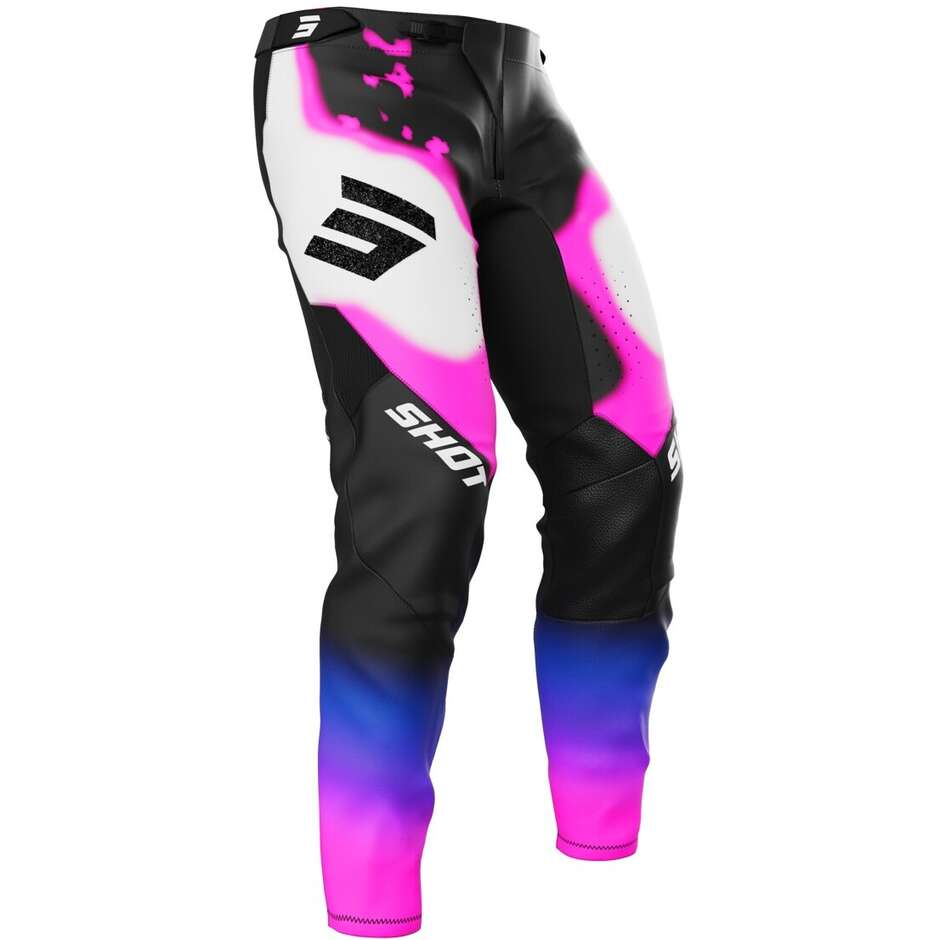 Pantaloni Moto Cross Enduro Shot AEROLITE ASTRAL Blu Rosa 