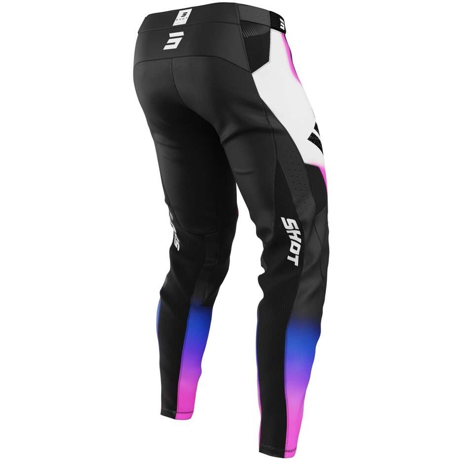 Pantaloni Moto Cross Enduro Shot AEROLITE ASTRAL Blu Rosa 