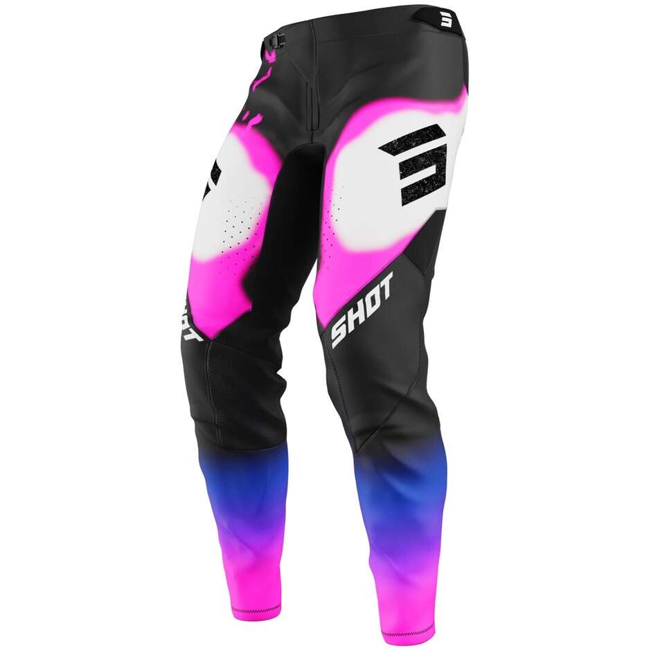 Pantaloni Moto Cross Enduro Shot AEROLITE ASTRAL Blu Rosa 