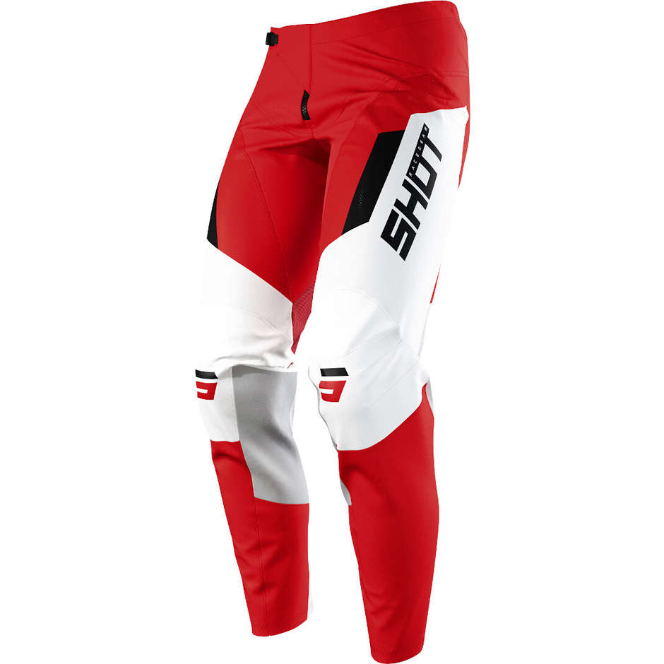 Pantaloni Moto Cross Enduro Shot CHASE CONTACT Rosso