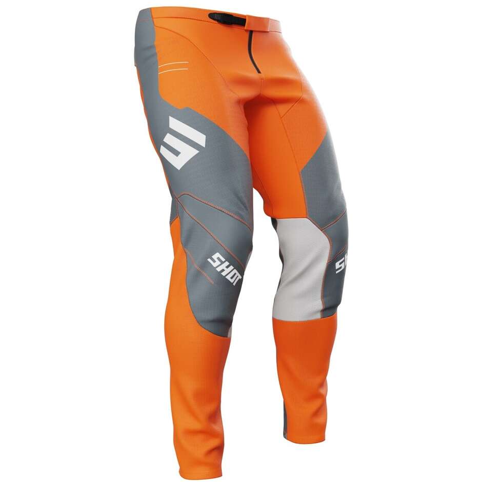 Pantaloni Moto Cross Enduro Shot CONTACT SHIELD Arancio
