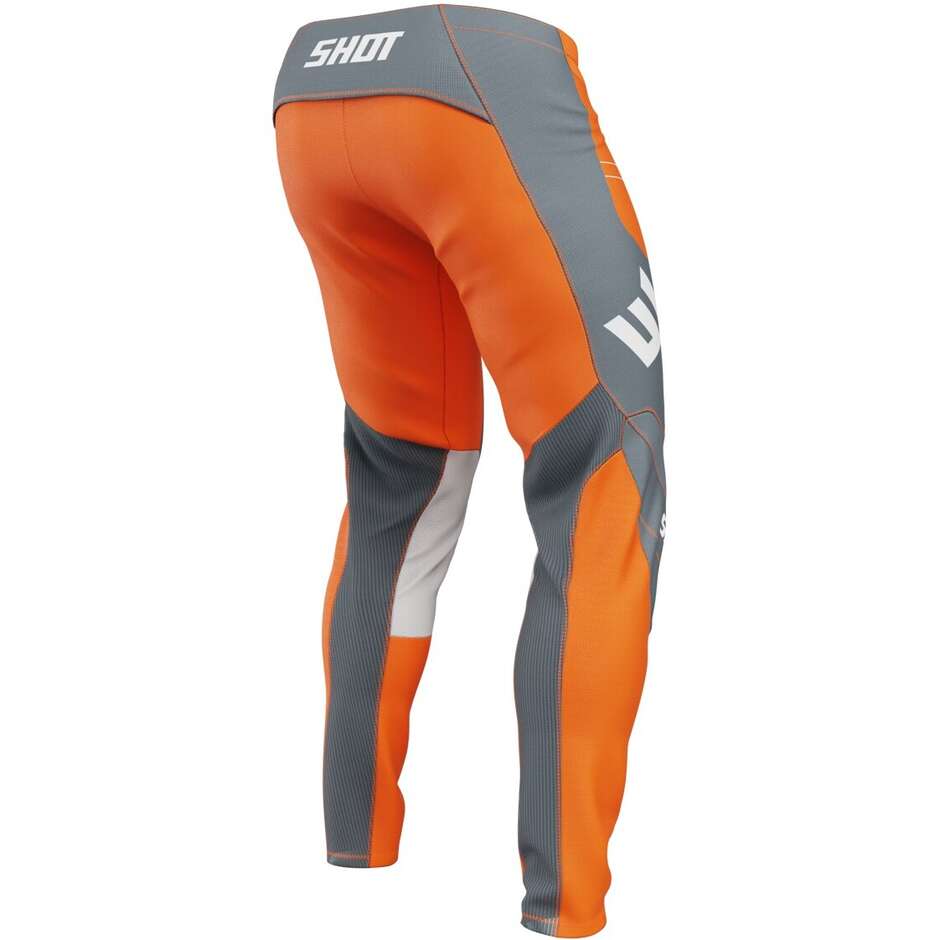 Pantaloni Moto Cross Enduro Shot CONTACT SHIELD Arancio